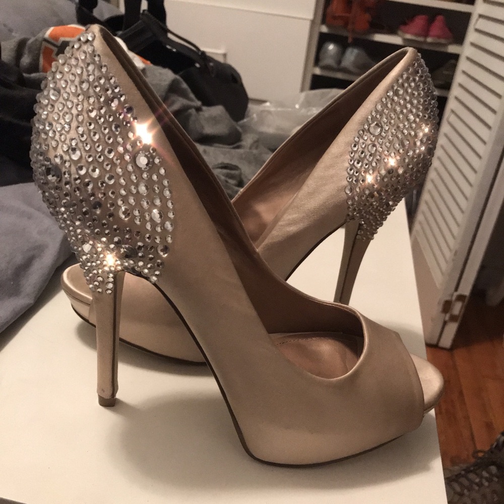Aldo Satin Jeweled Heel